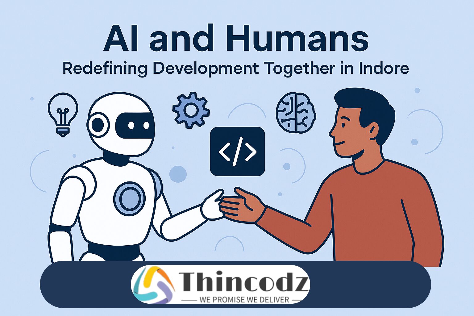 AI meets human innovation driving smarter solutions with our trusted development company in Indore.